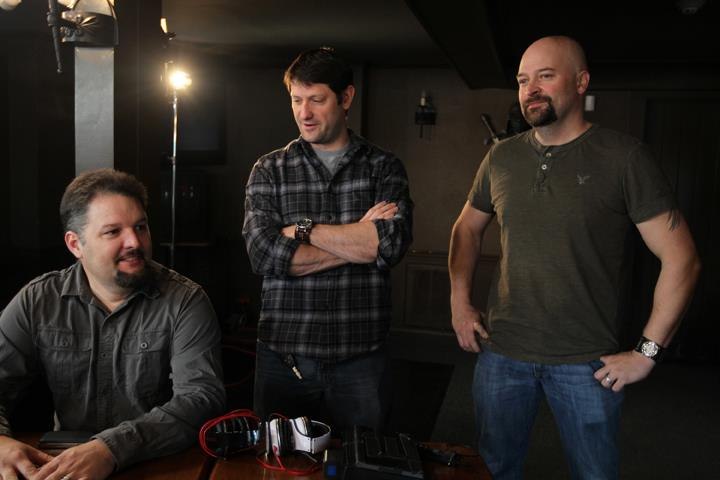 Britt Griffith with fellow Ghost Hunters cast members